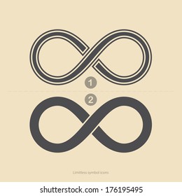 Set of limitless icons