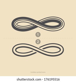 Set of limitless icons