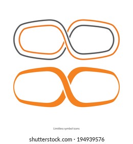 Set of limitless icons