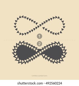 Set of limitless icons