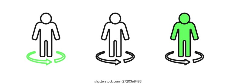 Set line 3d modeling icon isolated on white background. Augmented reality or virtual reality.  Vector