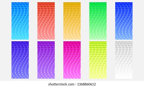Set Of Line Abstract Background