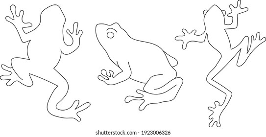 6,399 Frog Line Art Images, Stock Photos & Vectors | Shutterstock