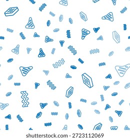 Set line Bacon stripe, Steak meat and  on seamless pattern. Vector