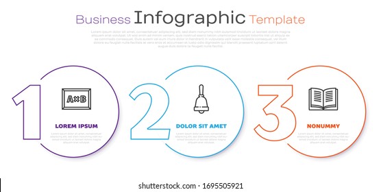 Set Line Calculation, Test Or Exam Sheet And Equation Solution. Business Infographic Template. Vector