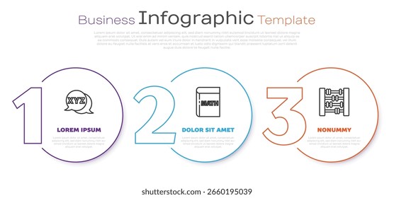 Set line Calculator, Triangle math and Graph, schedule, chart, diagram. Business infographic template. Vector