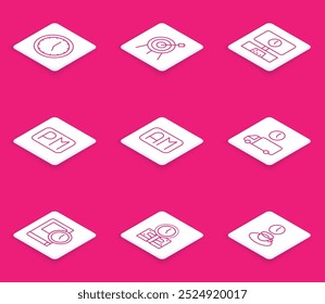 Set line Clock, Target sport, Smart Tv time, Day, Morning, Delivery, Time for book and is money icon. Vector