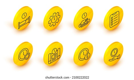 Fijar línea Reloj, Tiempo es dinero, Plan de tiempo del proyecto, con escudo, Lista de tareas o planificación, Alimentos, Gestión e icono de sueño. Vector