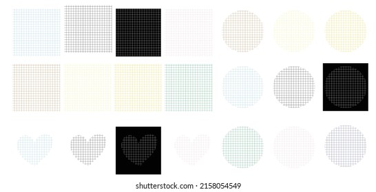  Set of line element on paper or decoration design