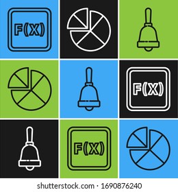 Set line Equation solution, Test or exam sheet and Abacus icon. Vector