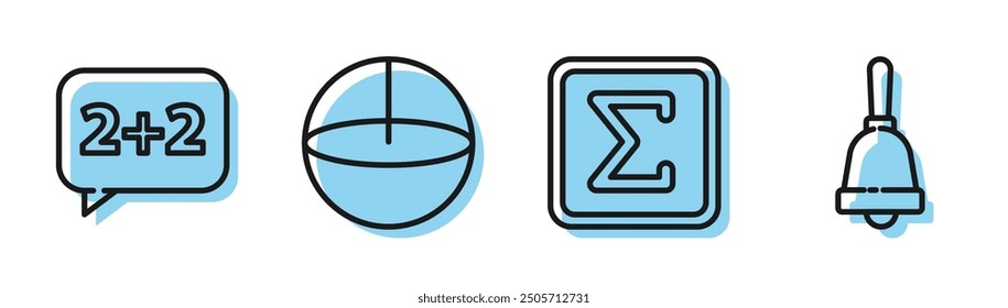 Linie festlegen Geometrische Figur Quadrat, Graph, Plan, Diagramm, Diagramm, Rechner und Test oder Prüfblatt Symbol. Vektorgrafik