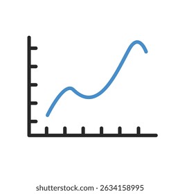 set of an Line Graph Chart Icon