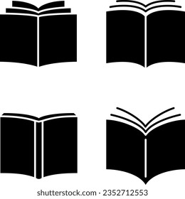 Set line icons of book