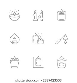 Establecer iconos de línea de vela