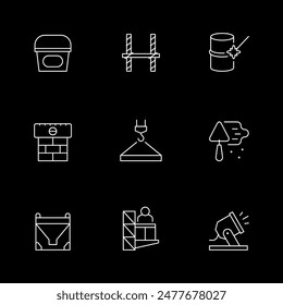 Establecer iconos de línea de construcción