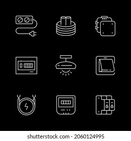 Establecer iconos de línea de electricidad