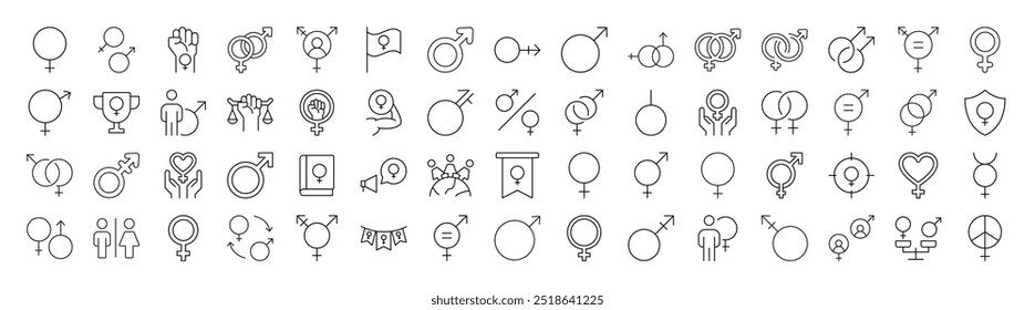Set of Line Icons of Energy, Battery, Charger. Editable Stroke. Minimalistic Linear Pictogram for Design of Cards, Apps, Banners, Posts 