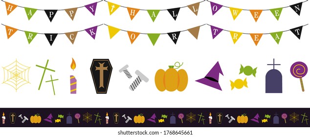 A set of line icons to enjoy on Halloween.