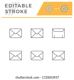 Establecer iconos de línea del sobre