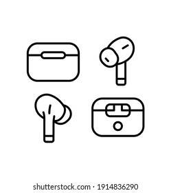 Set of line icons, flat vector illustration. 