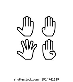 Set of line icons, flat vector illustration.