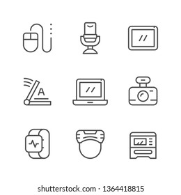 Set line icons of gadget