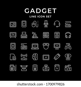 Establecer iconos de línea de gadget