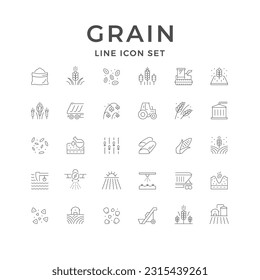 Establecer iconos de línea de grano