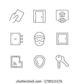 Establecer iconos de línea de seguridad de la casa