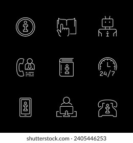 Establecer iconos de línea de información y centro de ayuda
