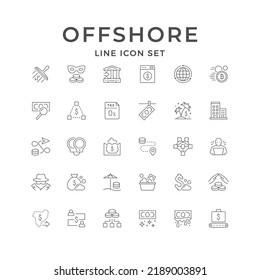 Establecer iconos de línea de offshore