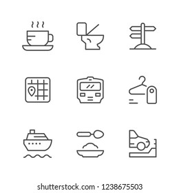 Set line icons of public navigation