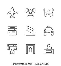 Set line icons of public navigation