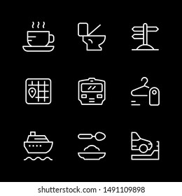 Set line icons of public navigation