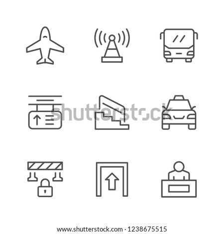 Set line icons of public navigation