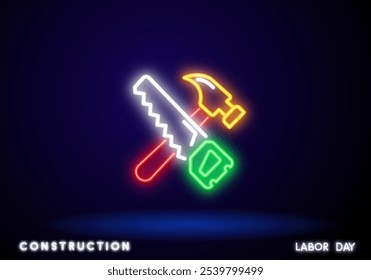 A set of line icons related to carpentry tools. Carpenter, tools, saw, wrench, scale, driller, hammer, paint and so on. Vector outline icons set.