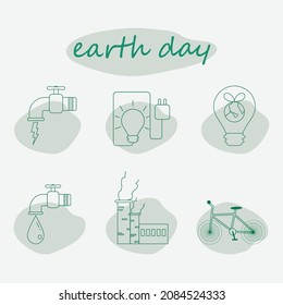 Set of line icons related to Ecology and Environment. files can be edited easily to enhance your project.