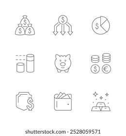 Set line icons of saving