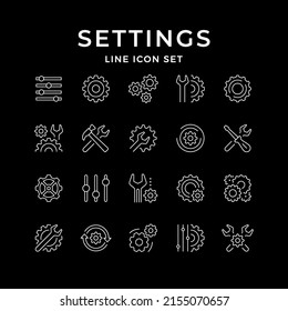 Establecer iconos de línea de configuración