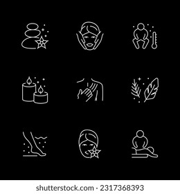 Establecer iconos de línea de spa