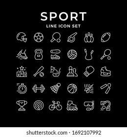 Set line icons of sport - Shutterstock ID 1692107992