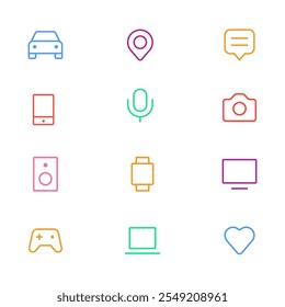 Set of Line Icons vector illustration