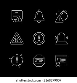 Set line icons of warnings