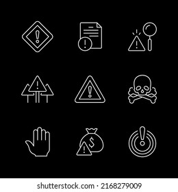 Set line icons of warnings
