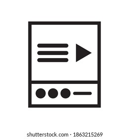 Establecer el vector de contenido web de iconos de línea