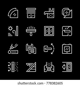 Set line icons of window