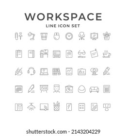 Set line icons of workspace
