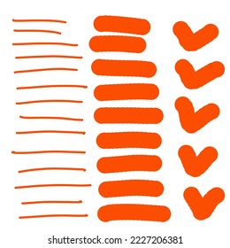 set line and love shape on white background.