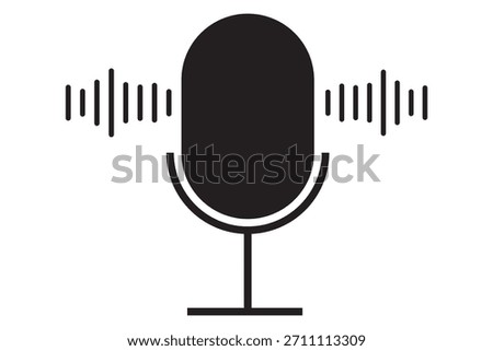 Set of line Microphone icons. Different variant podcast microphone. Karaoke mic web and mobile app icon. Voice, recording Studio Symbol collection. Logo template for many purpose. Vector illustration