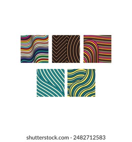 Set Of Line Pattern Abstract colorful design, suitable for your decorative, wallpaper, and etc